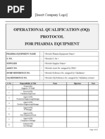 Operational Qualification Protocol Template | PDF | Verification And ...