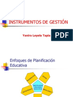 Instrumentos de Gestión: Yanira Loyola Tapia