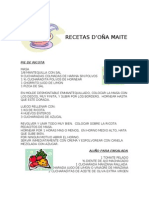 Recetas Doña Maite