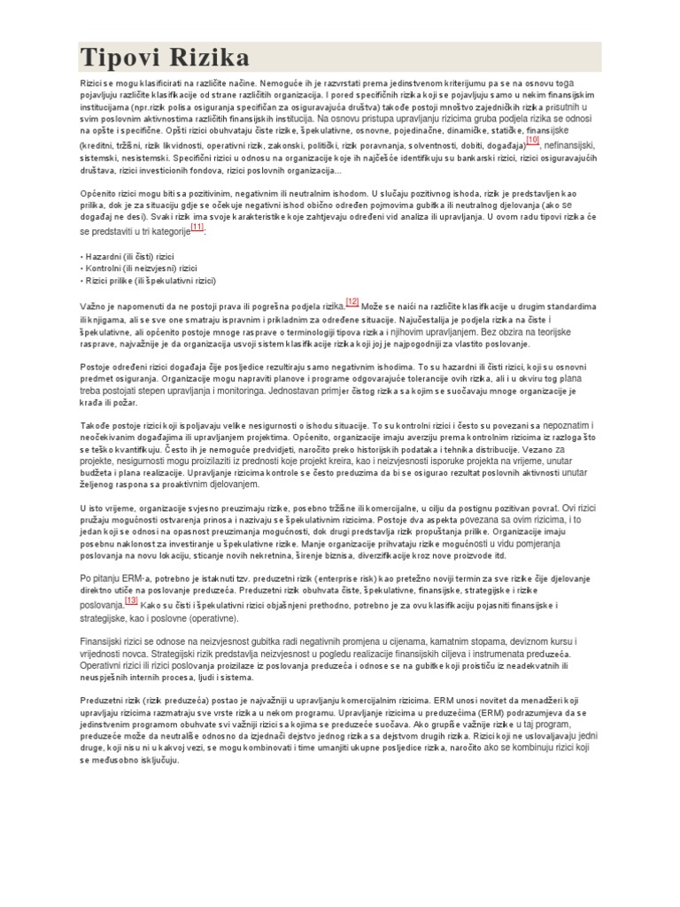 Rizik | PDF