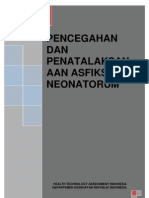 Pencegahan Dan Penatalaksanaan Asfiksia Neonatorum