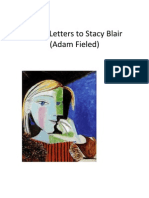 Three Letters To Stacy Blair (Adam Fieled)