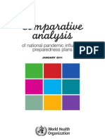 Comparative Analysis of National Pandemic Influenza Preparedness Plans - 2011