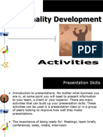 Personality Development Series - Activities
