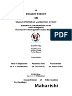 45883498 Project Report on Student Information Management System Php Mysql