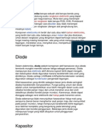 Komponen elektronika dan fungsinya