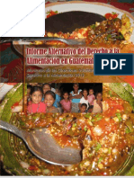 Informe alternativo del Derecho a la Alimentación en Guatemala, 2012.