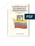 La Presencia Del Liacos en La Historia de La Iglesia Catolica en Venezuela Desde 1498 A 1936