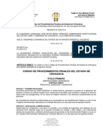 Código de Procedimientos Penales Del Estado de Chihuahua