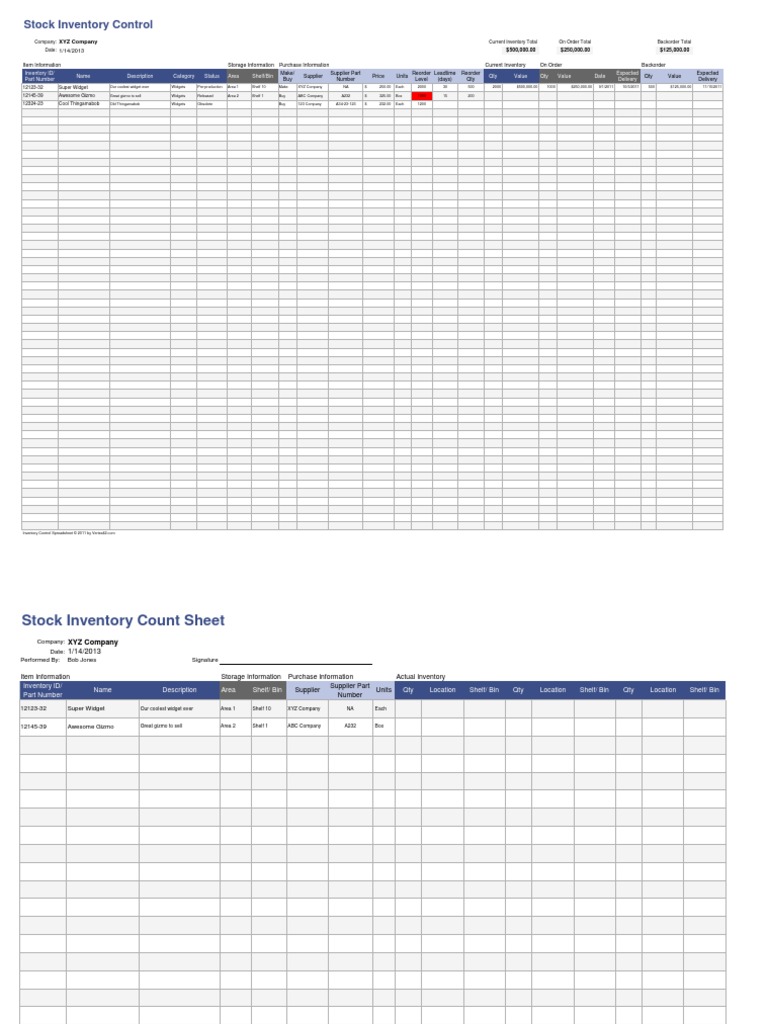 Inventory Control | PDF