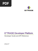 E Trade API Technical Documentation