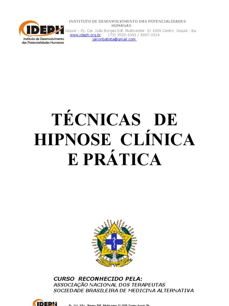 Tecnicas de Hipnose Clinica | PDF