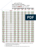 Dublin: Islamic Foundation of Ireland Ramadan Timetable For