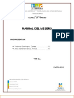 Manual para El Mesero