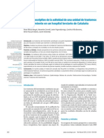 Analisis Descriptivo de La Actividad de Una Unidad de Trastornos Del Movimiento en Un Hospital Terciario