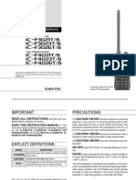 Icom IC F3021 F4021 Manual