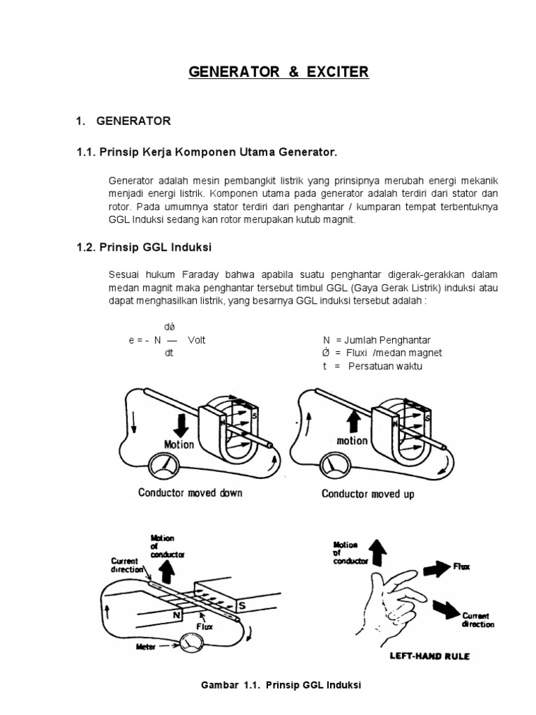 Fungsi dan Prinsip Kerja Exciter Generator | PDF | Komputer | Teknologi ...