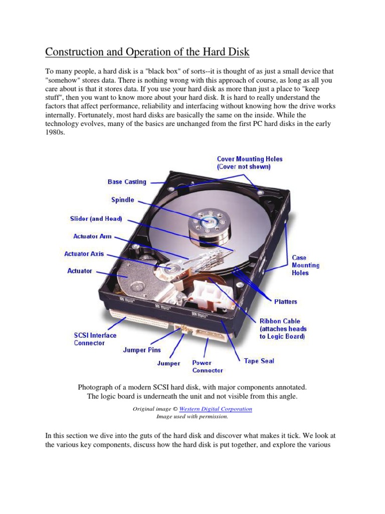 The Hard disk Anatomy.docx Hard Disk Drive Disk Storage