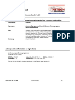 Acetone Msds