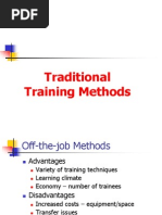 Traditional Training Methods