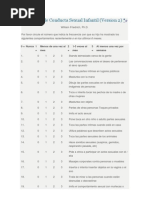 Inventario de Conducta Sexual Infantil (CSBI) (Forma 2) | PDF ...