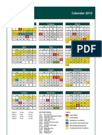 Calendar 2013: January February March