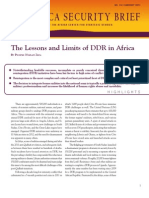 The Lessons and Limits of DDR in Africa
