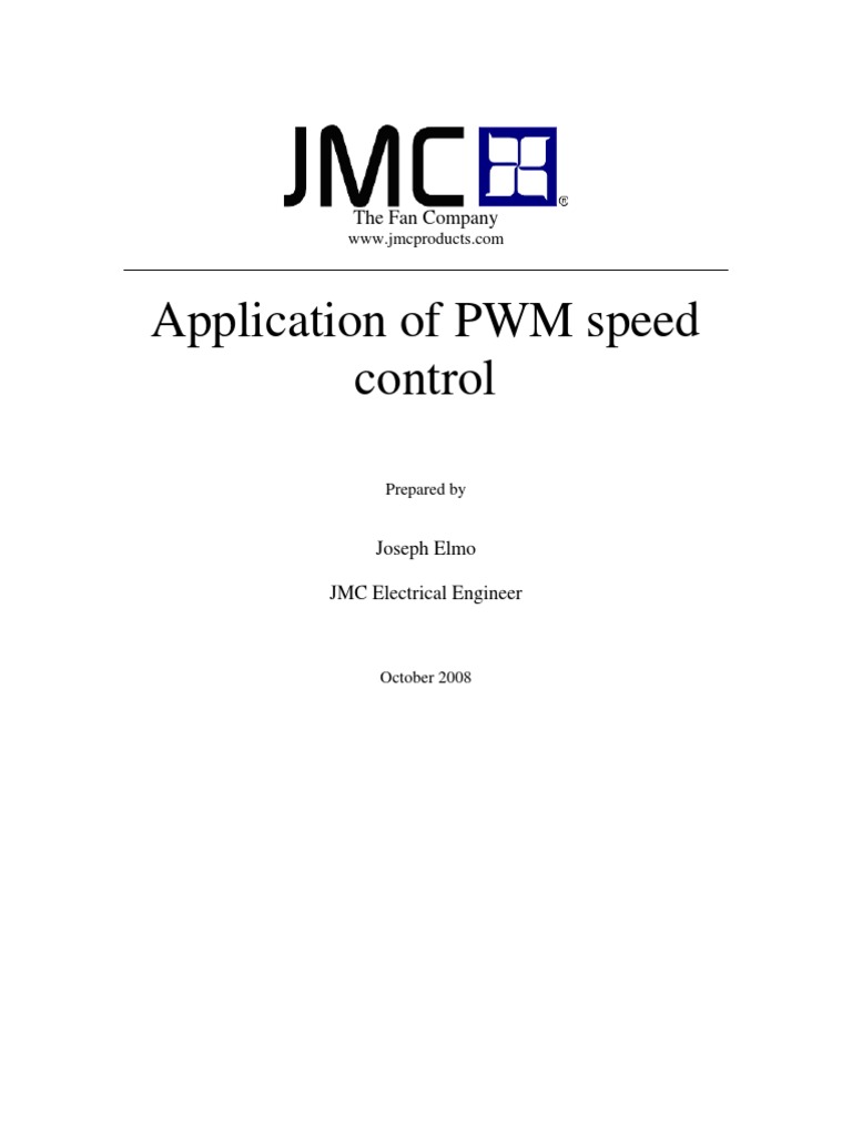 PWM Fan Speed Control Applications | PDF | Telecommunications ...