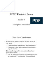 EE207 Electrical Power - Lecture 5