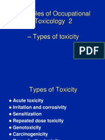 Toxicity - Principles If Occupational Toxicology