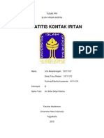 Analisis Kasus Dermatitis Kontak