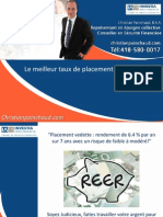 Le meilleur taux de placement pour les REER
