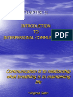 Introduction To Interpersonal Communication