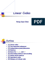 Linear Codes: Rong-Jaye Chen