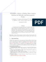 SWASHES: A Library of Shallow Water Analytic Solutions For Hydraulic and Environmental Studies