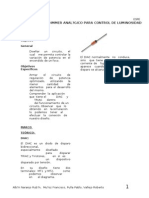 Analisis de Dimmer Electronica de Potencia