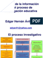 Análisis de información en proceso investigación educativa