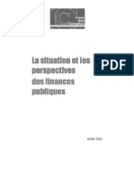 La situation et les
perspectives
des finances
publiques