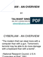 Cyberlaw - An Overview: Talwant Singh
