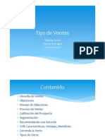 Ventas: Filosofía, Objetiones, Segmentación y Cierre