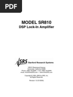 Download SR810 Lock-in amplifier manual by Jose Angel Gonzalez Olmos SN120520832 doc pdf