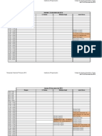 Programación Audiciones para La Temporada de Primavera 2013