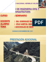 Adicionales de Obra