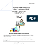 Software Project Management Tutorial Letter 102: Sagteware Projekbestuur Studiebrief 102