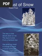 Dust of Snow Poem PPT by Robert Frost