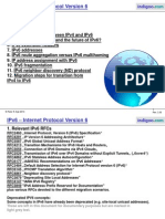 Ipv6 - Internet Protocol Version 6: - Contents