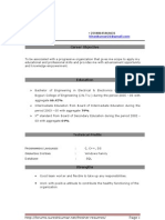 Fresher BPO Resume Format - 1
