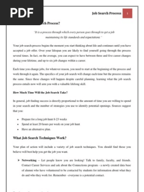 job search process