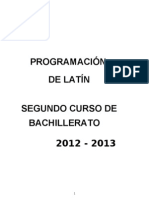 Programación Latín 2º Bach