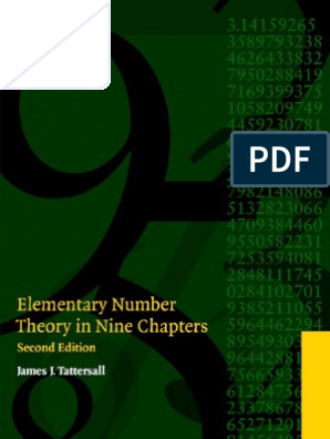 2196 Elementary Number Theory in Nine Chapters by James J 